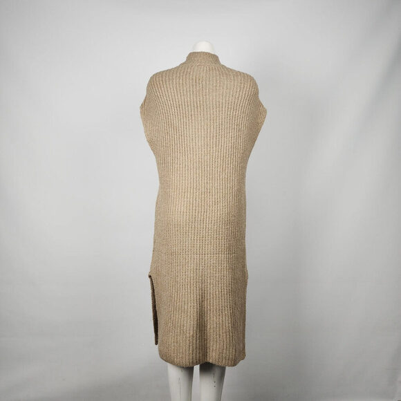 Fransa Taupe Knit Turtle Neck Dress Size S - Picture 7 of 9